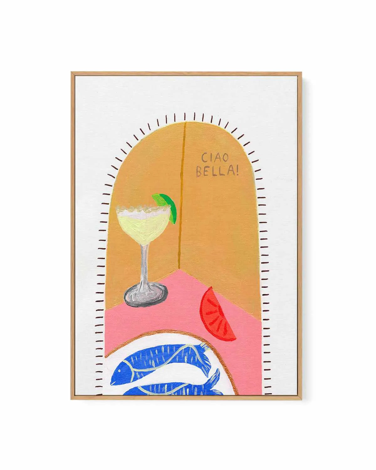 Ciao Bella I by Britney Turner | Framed Canvas Art Print from Olive et Oriel where you can shop wallpaper and artworks online
