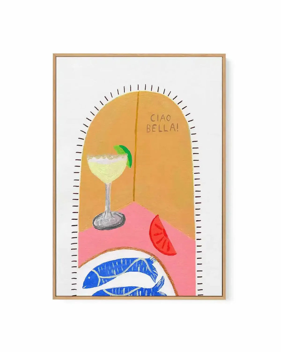 Ciao Bella I by Britney Turner | Framed Canvas Art Print from Olive et Oriel where you can shop wallpaper and artworks online