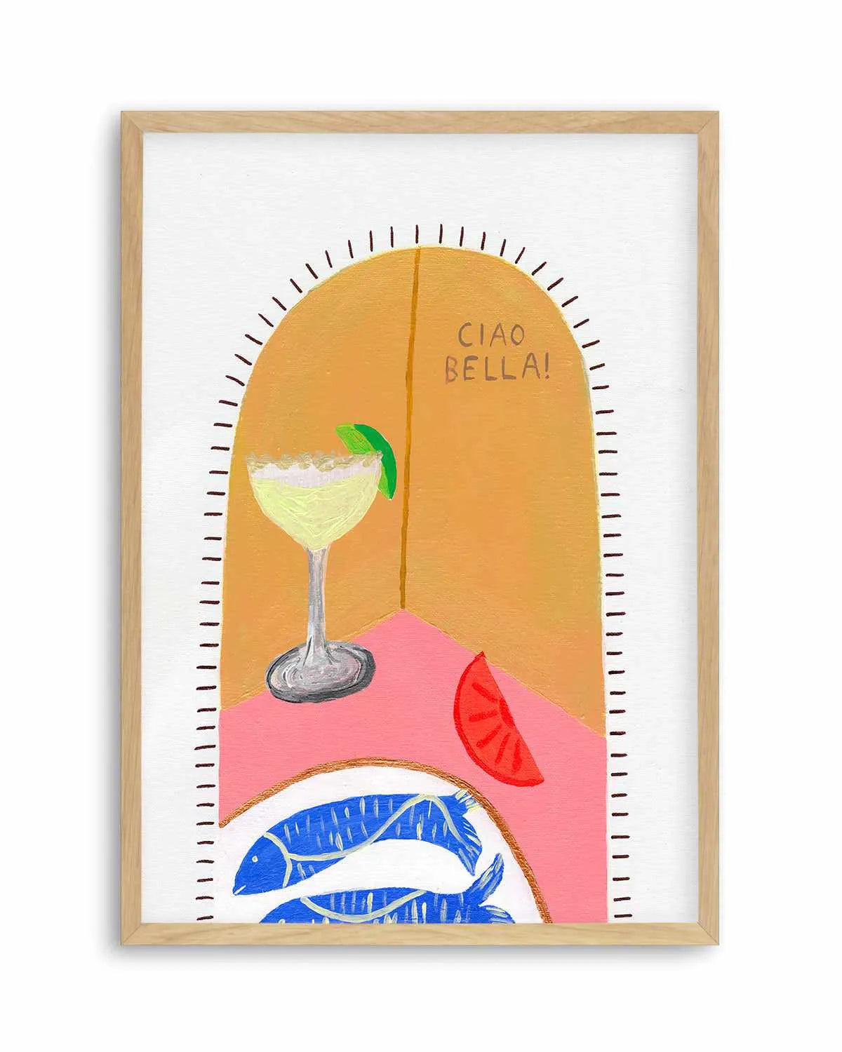 Ciao Bella I by Britney Turner Art Print from Olive et Oriel where you can shop wallpaper and artworks online