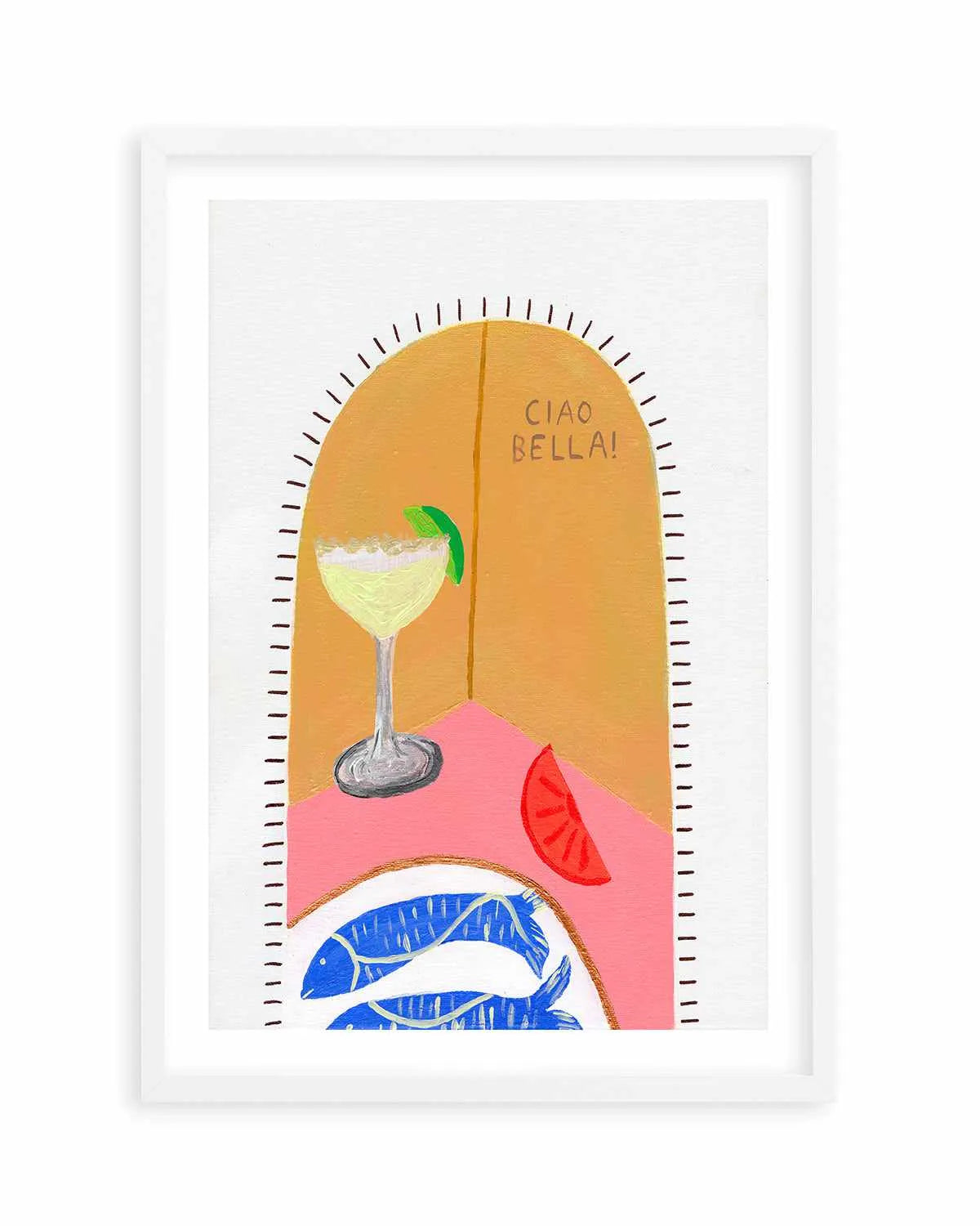 Ciao Bella I by Britney Turner Art Print from Olive et Oriel where you can shop wallpaper and artworks online
