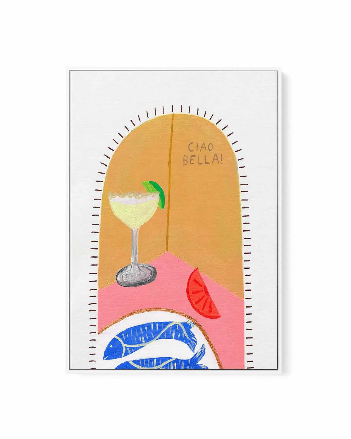 Ciao Bella I by Britney Turner | Framed Canvas Art Print from Olive et Oriel where you can shop wallpaper and artworks online