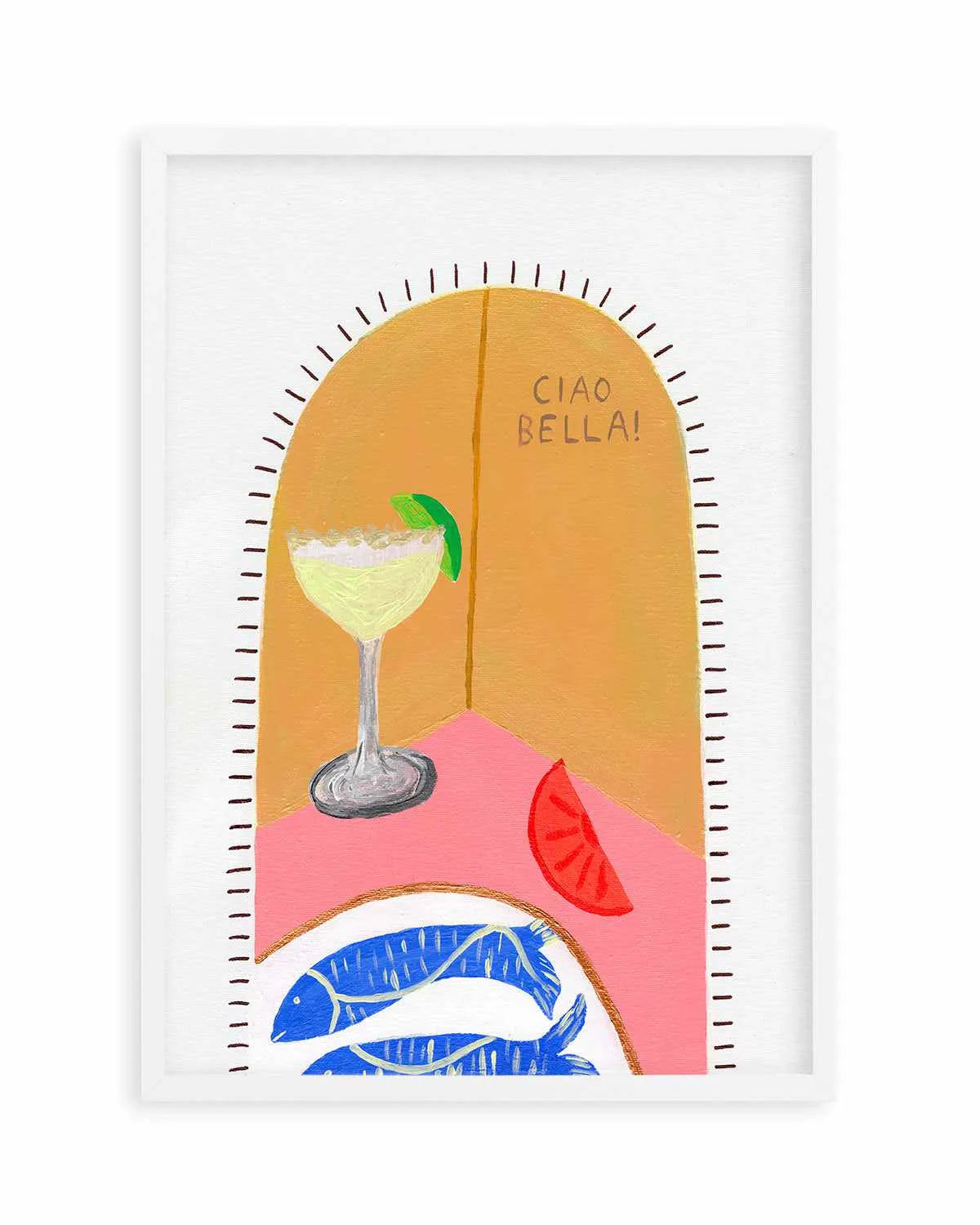 Ciao Bella I by Britney Turner Art Print from Olive et Oriel where you can shop wallpaper and artworks online