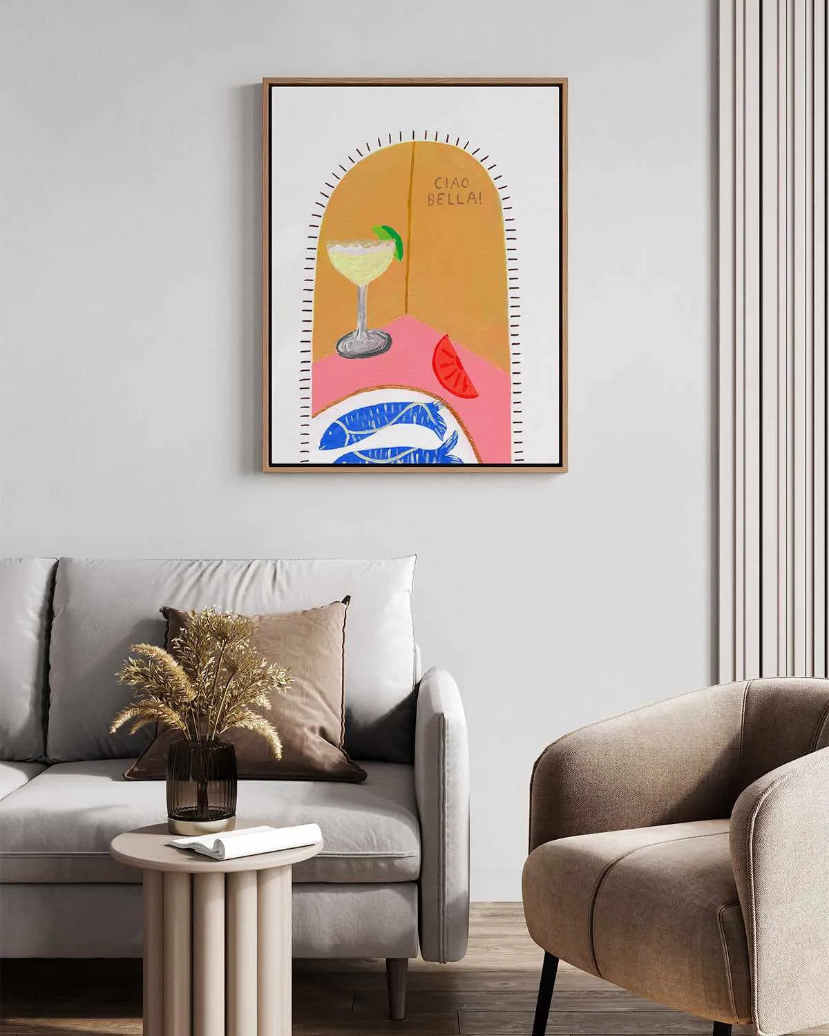 Ciao Bella I by Britney Turner | Framed Canvas Art Print from Olive et Oriel where you can shop wallpaper and artworks online