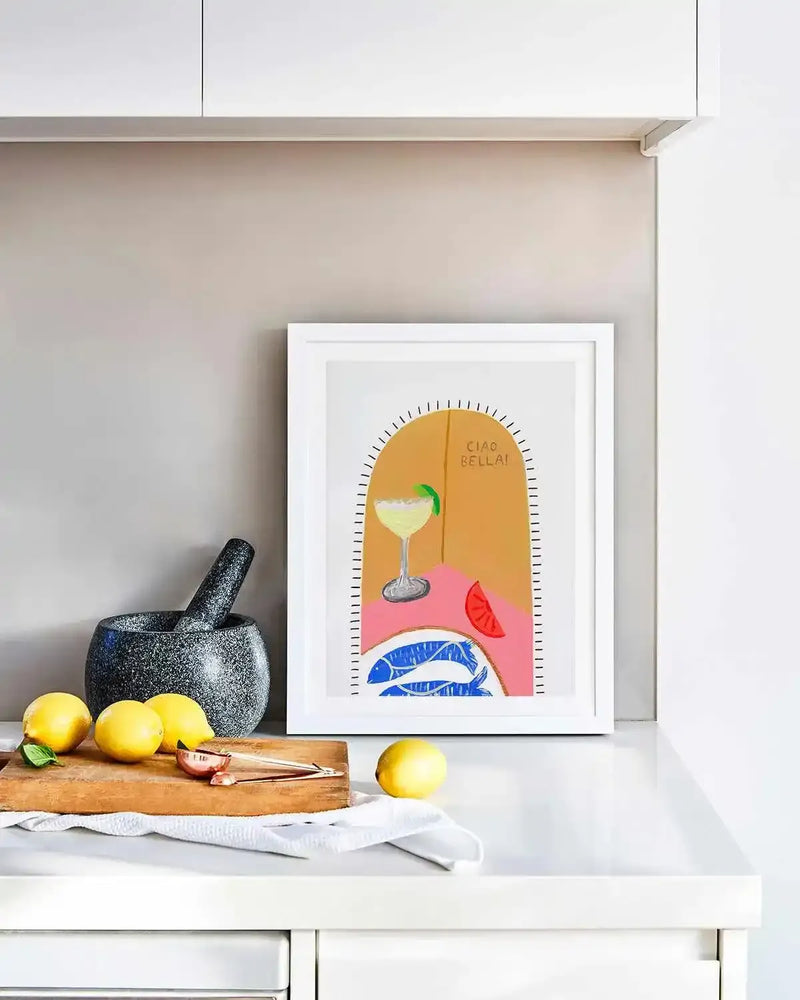 Ciao Bella I by Britney Turner Art Print from Olive et Oriel where you can shop wallpaper and artworks online