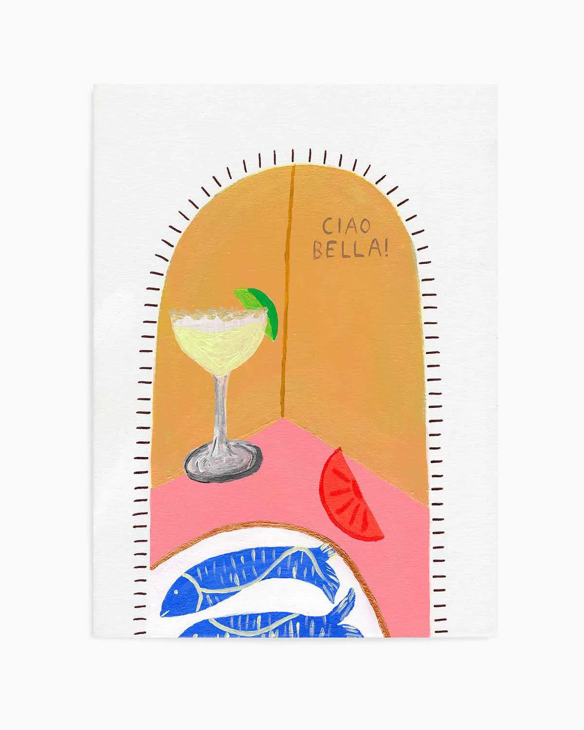 Ciao Bella I by Britney Turner Art Print from Olive et Oriel where you can shop wallpaper and artworks online