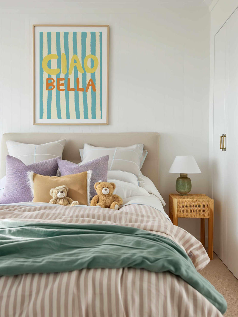 Ciao Bella | Art Print from Olive et Oriel where you can shop wallpaper and artworks online