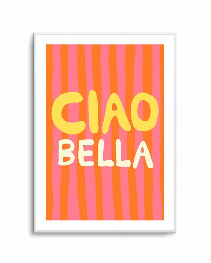 Ciao Bella Pink | Art Print from Olive et Oriel where you can shop wallpaper and artworks online