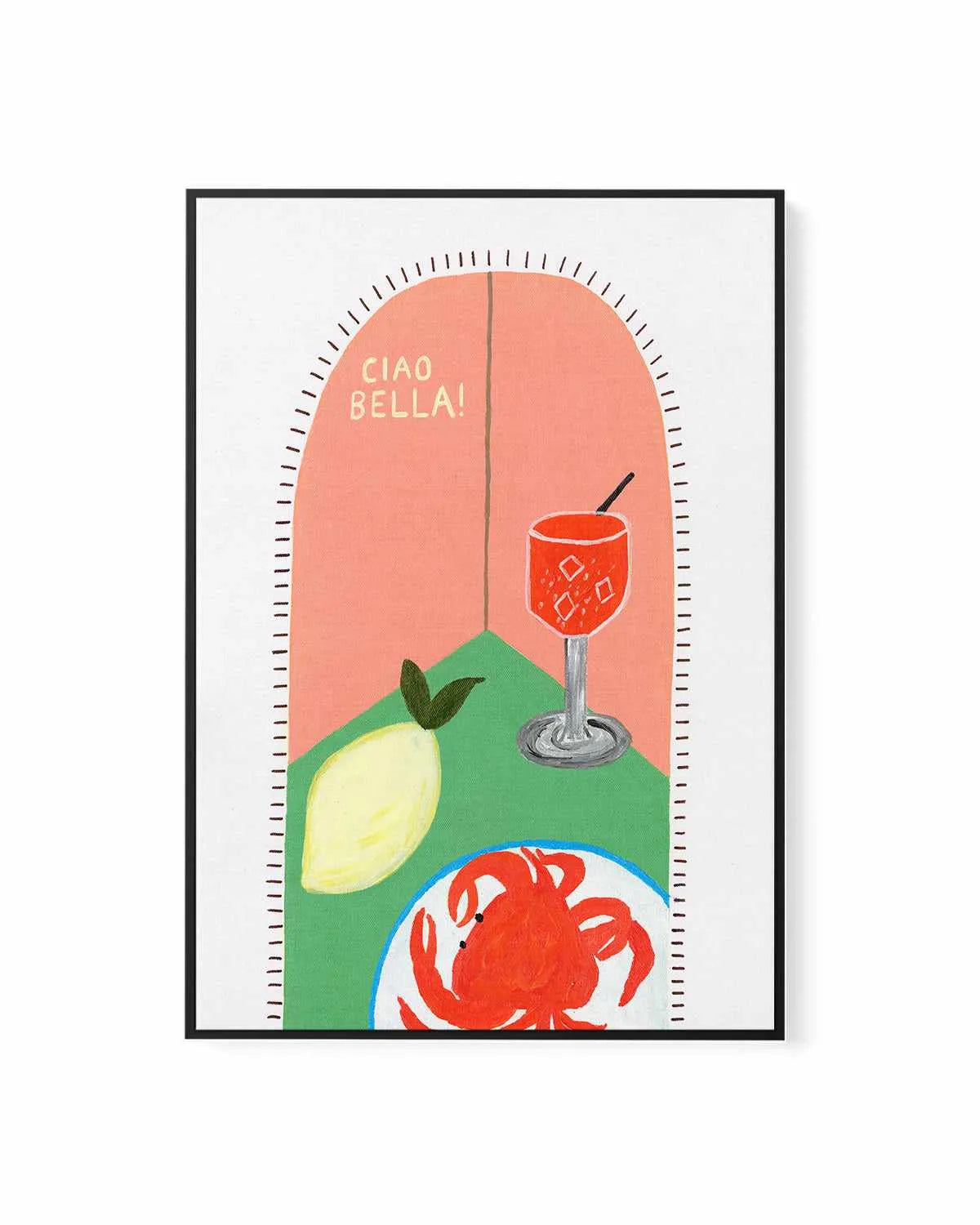 Ciao Bella II by Britney Turner | Framed Canvas Art Print from Olive et Oriel where you can shop wallpaper and artworks online