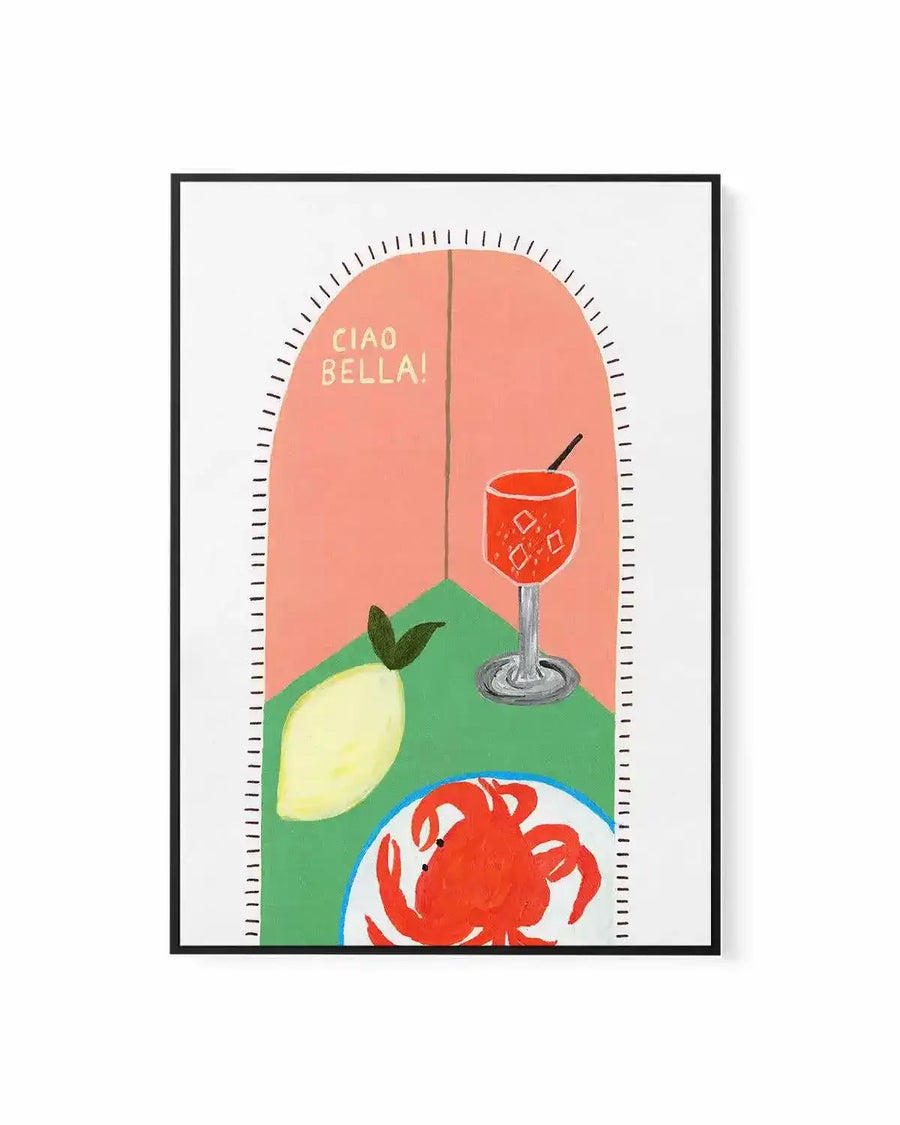 Ciao Bella II by Britney Turner | Framed Canvas Art Print from Olive et Oriel where you can shop wallpaper and artworks online