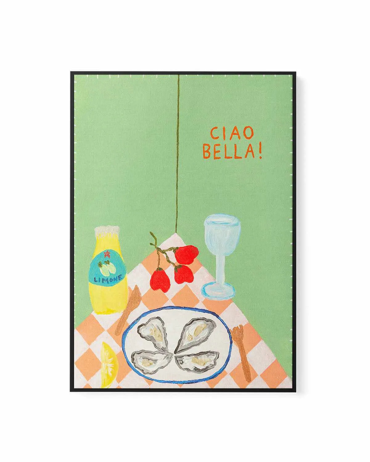 Ciao Bella by Britney Turner | Framed Canvas Art Print from Olive et Oriel where you can shop wallpaper and artworks online