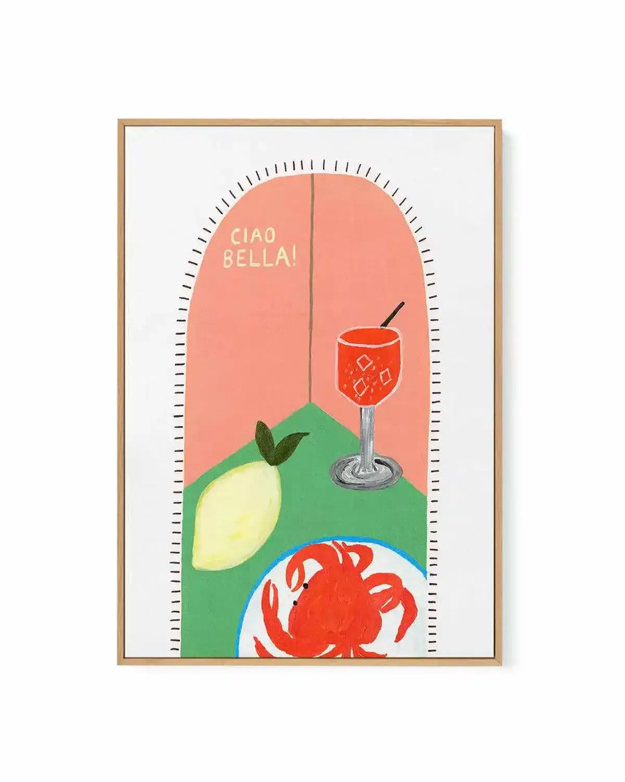 Ciao Bella II by Britney Turner | Framed Canvas Art Print from Olive et Oriel where you can shop wallpaper and artworks online