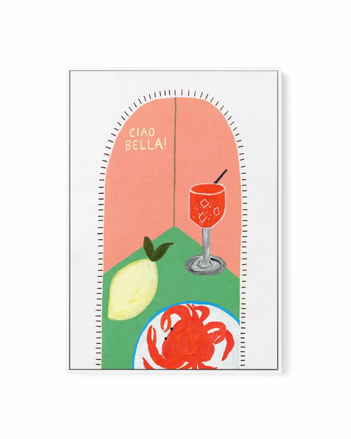 Ciao Bella II by Britney Turner | Framed Canvas Art Print from Olive et Oriel where you can shop wallpaper and artworks online