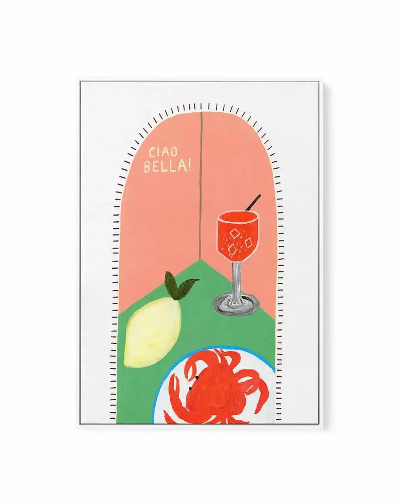 Ciao Bella II by Britney Turner | Framed Canvas Art Print from Olive et Oriel where you can shop wallpaper and artworks online