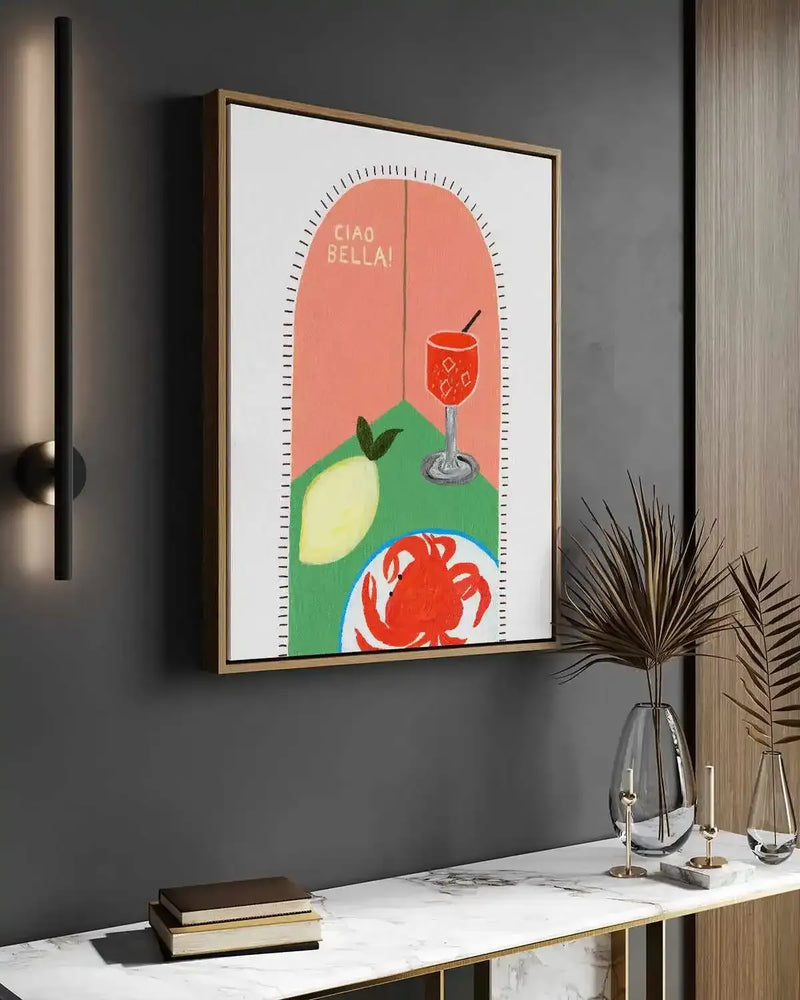 Ciao Bella II by Britney Turner | Framed Canvas Art Print from Olive et Oriel where you can shop wallpaper and artworks online