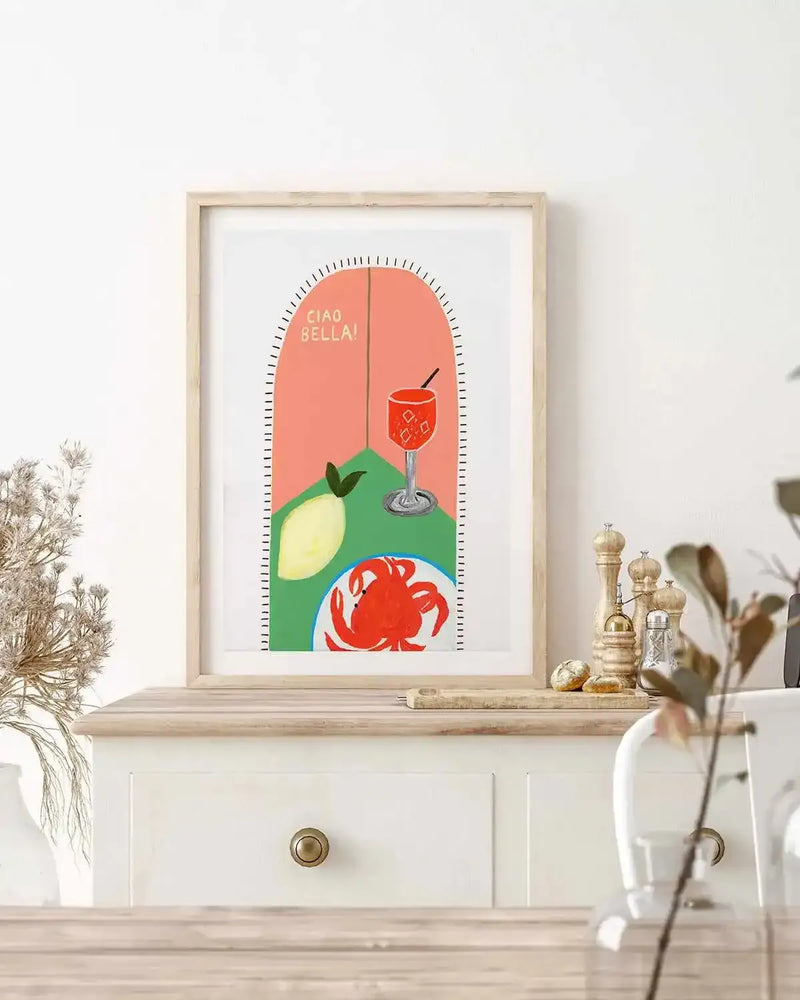 Ciao Bella II by Britney Turner Art Print from Olive et Oriel where you can shop wallpaper and artworks online