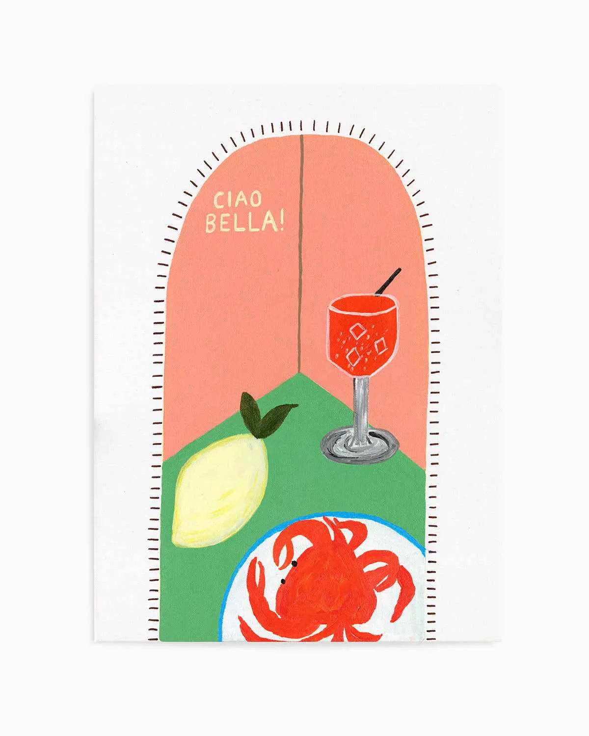 Ciao Bella II by Britney Turner Art Print from Olive et Oriel where you can shop wallpaper and artworks online