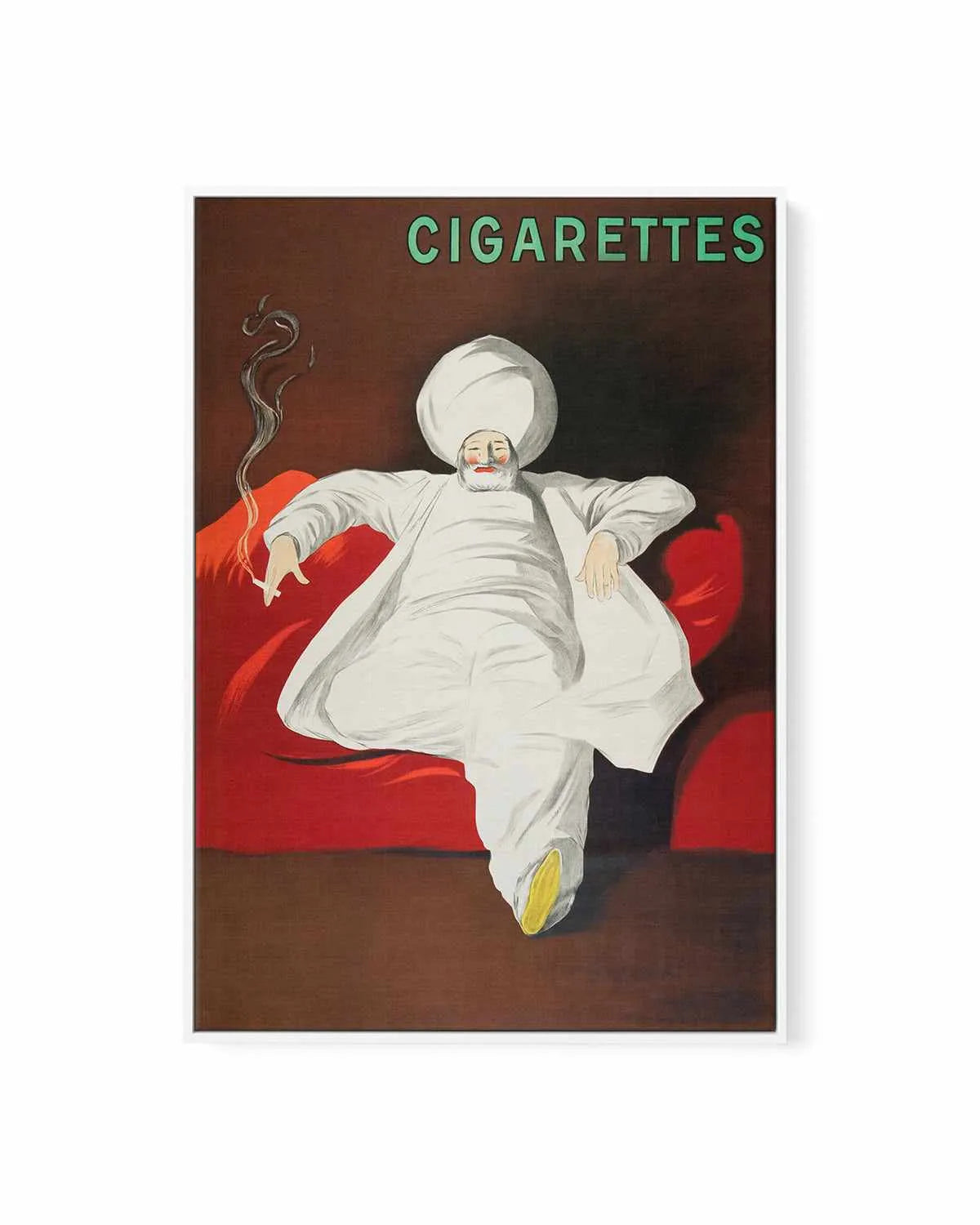 Cigarettes Vintage Poster | Framed Canvas Art Print from Olive et Oriel where you can shop wallpaper and artworks online