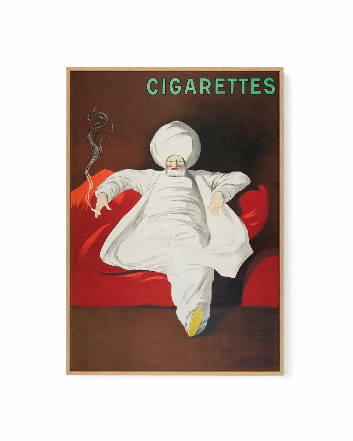 Cigarettes Vintage Poster | Framed Canvas Art Print from Olive et Oriel where you can shop wallpaper and artworks online