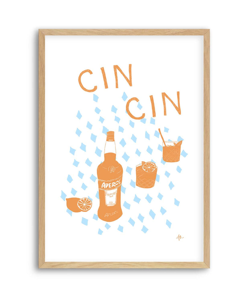 Cin Cin Tan Blue by Anne Korako | Art Print