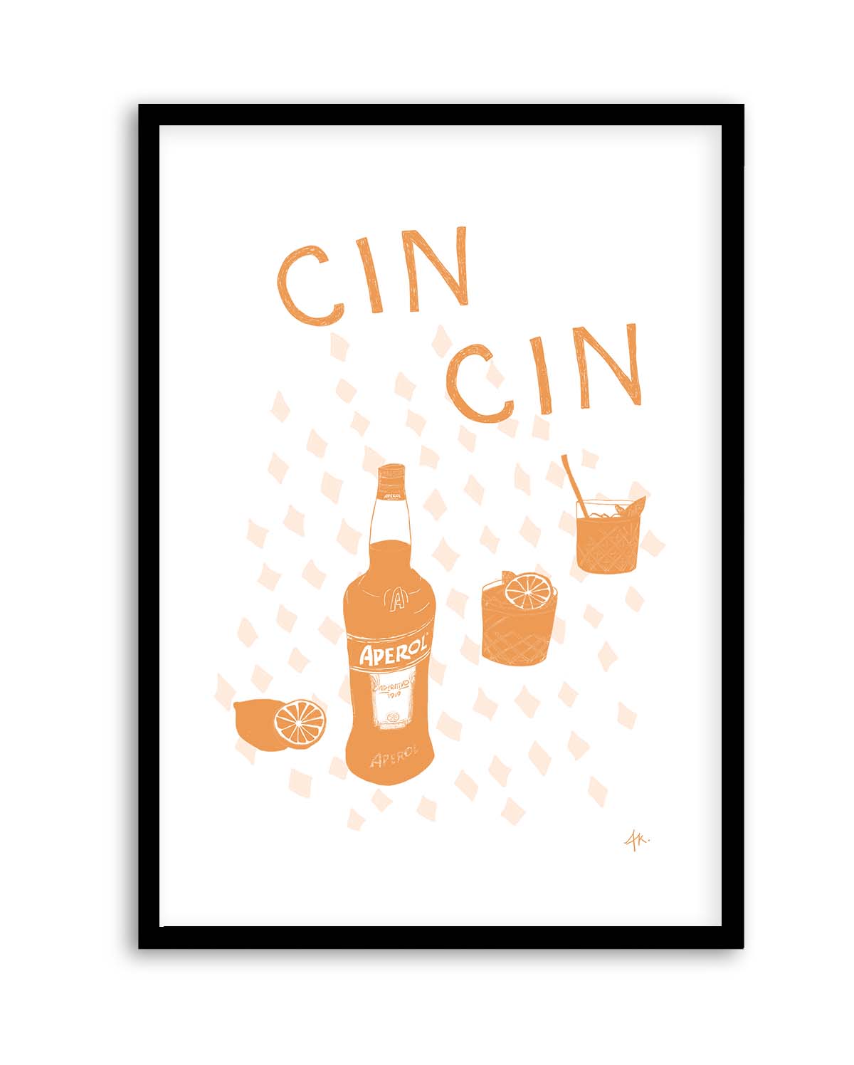 Cin Cin Tan Pink by Anne Korako | Art Print