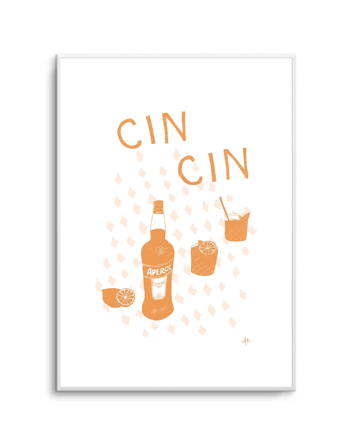 Cin Cin Tan Pink by Anne Korako | Art Print