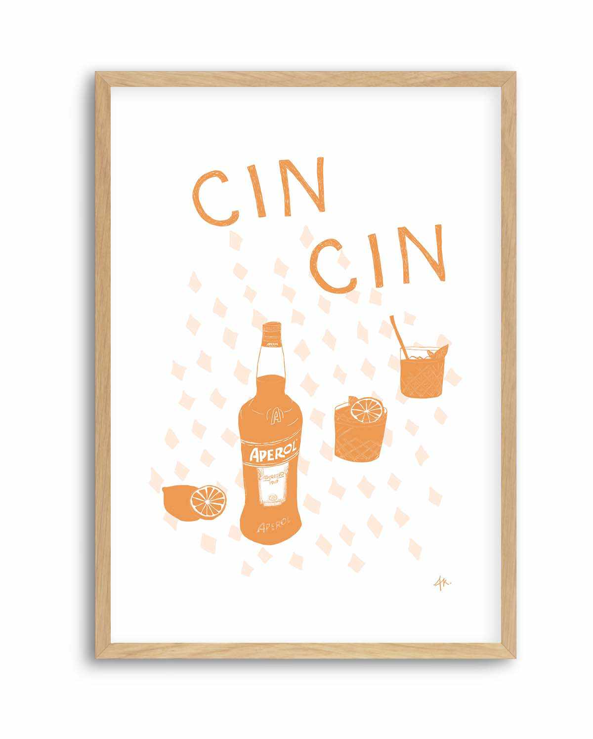 Cin Cin Tan Pink by Anne Korako | Art Print