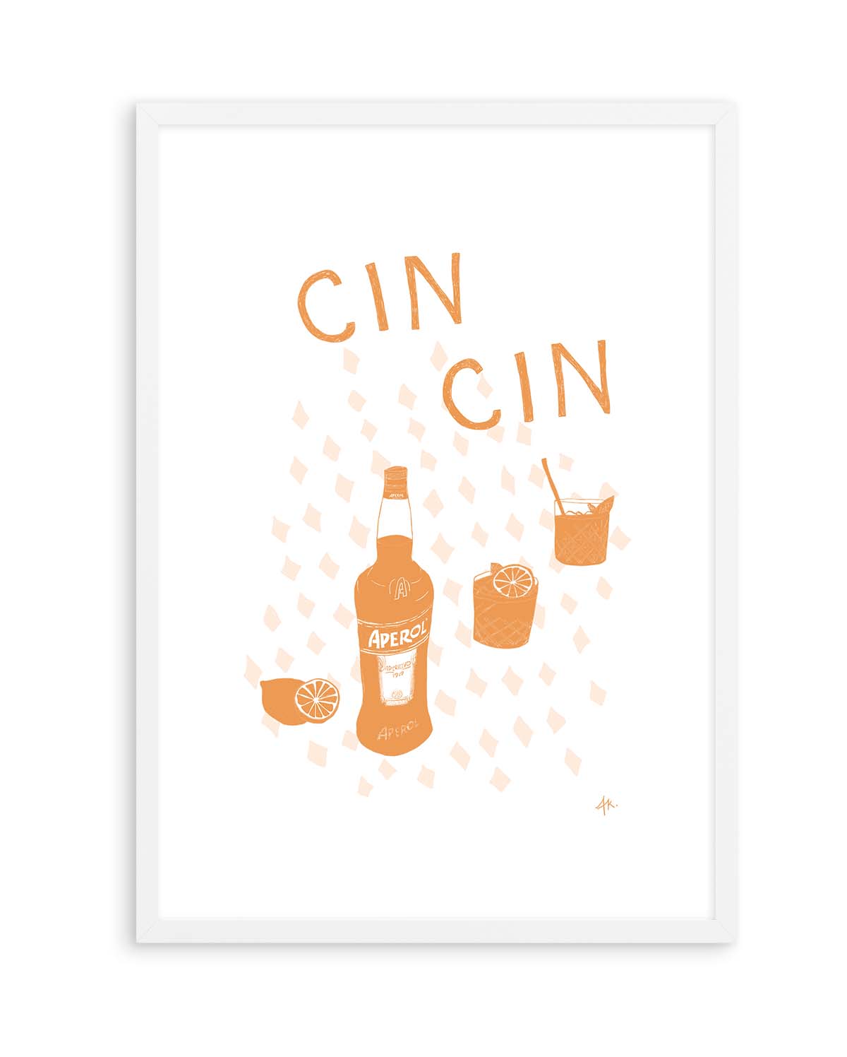 Cin Cin Tan Pink by Anne Korako | Art Print