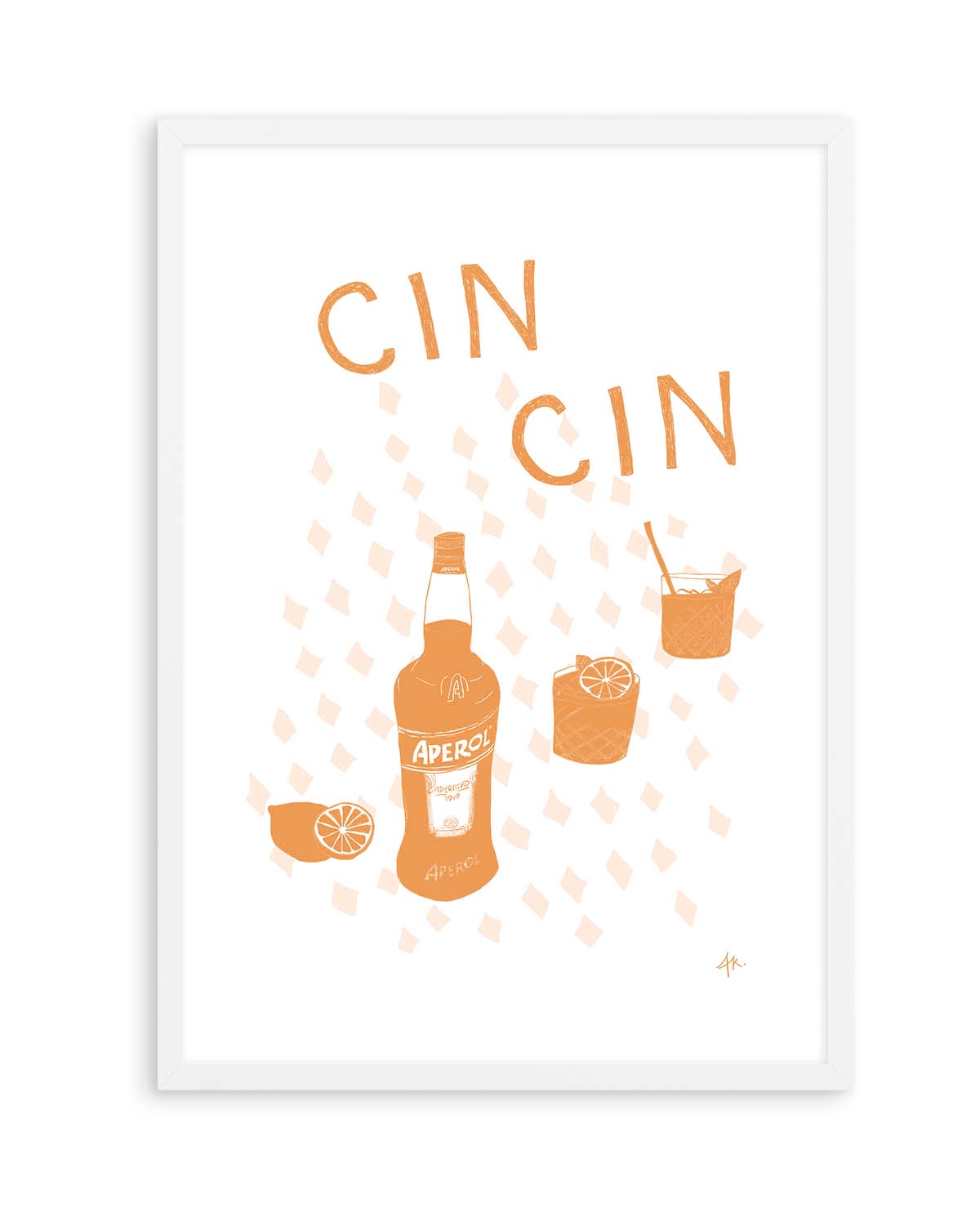 Cin Cin Tan Pink by Anne Korako | Art Print