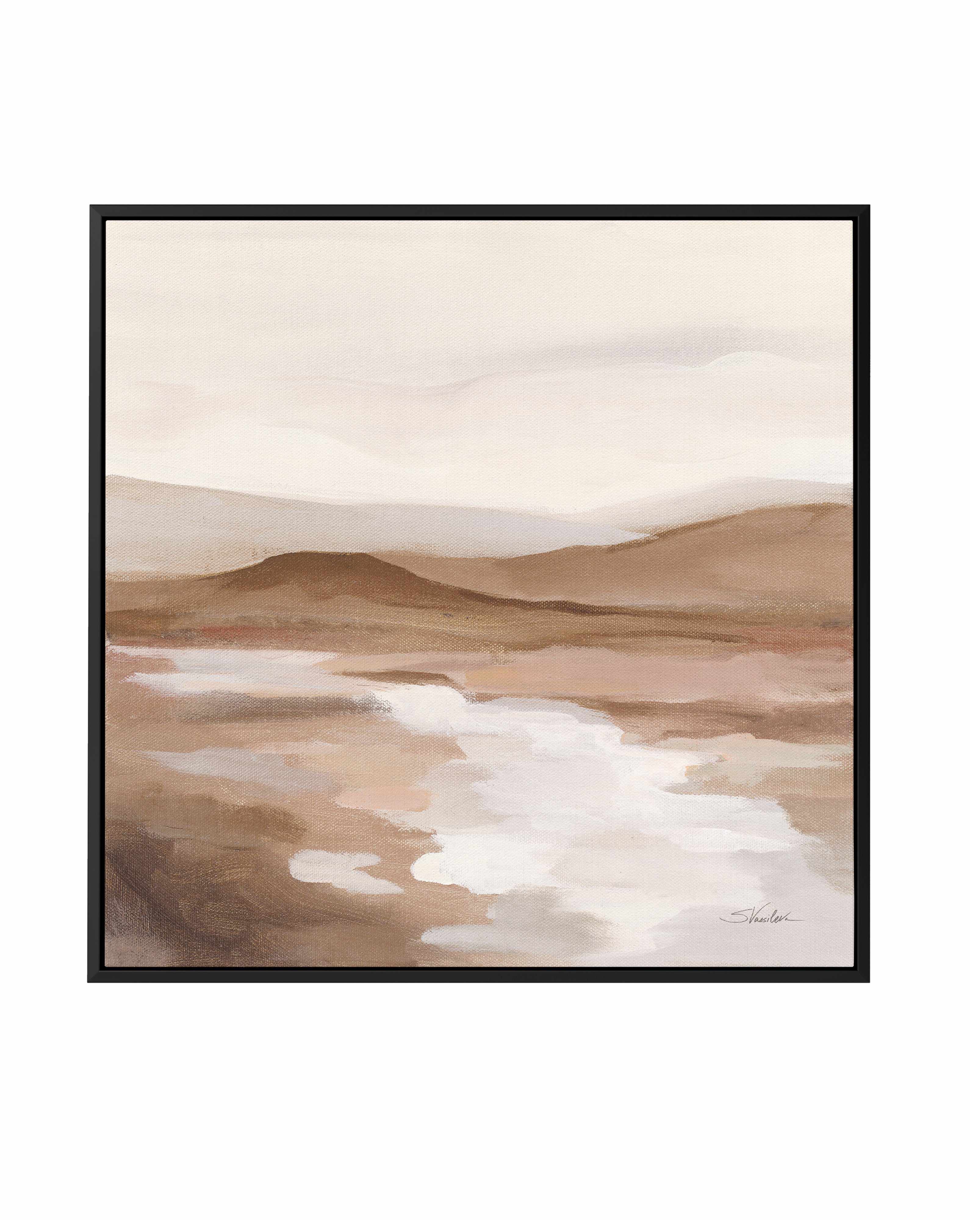 Cinnamon Riverbank II Light | Framed Canvas Art Print