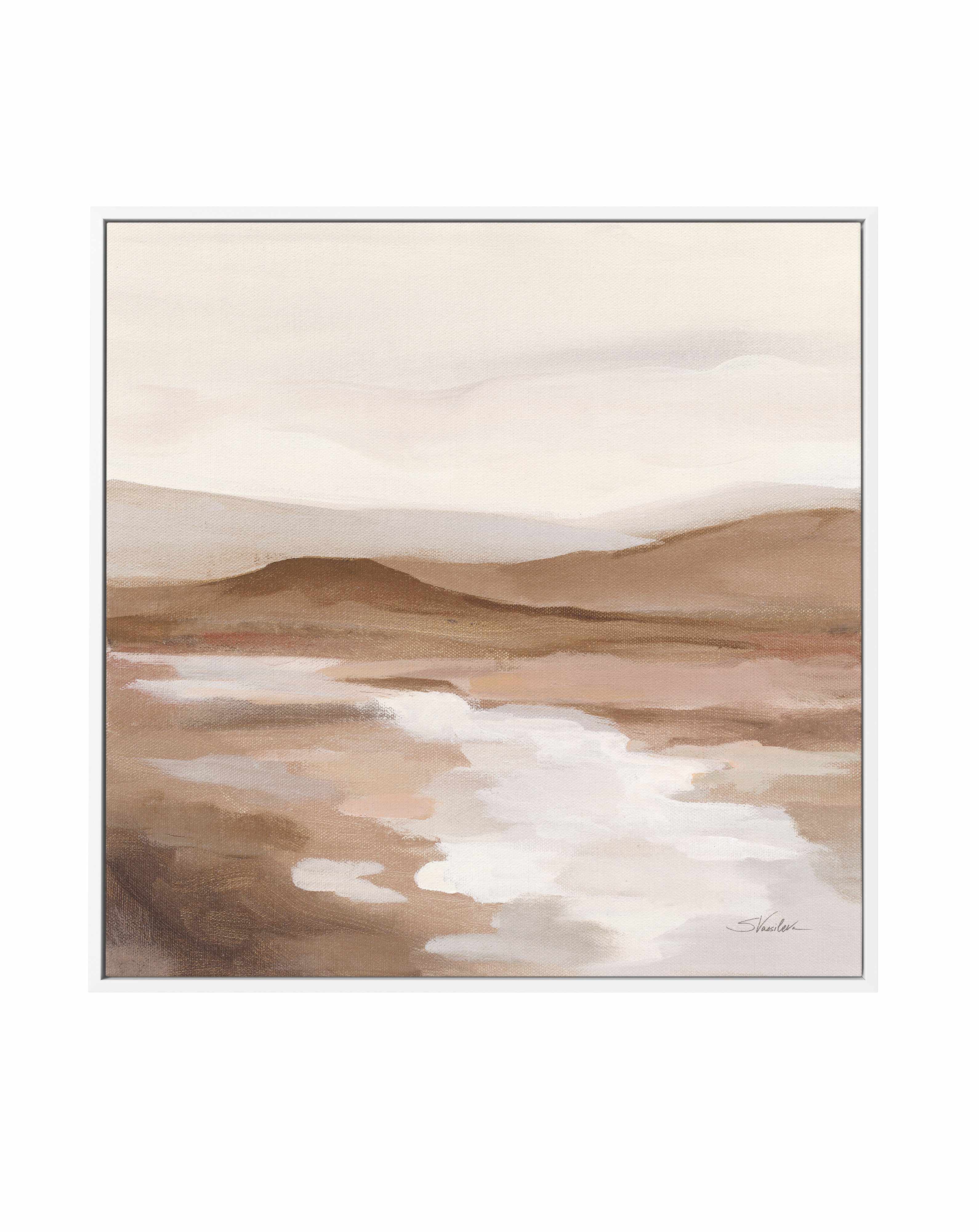 Cinnamon Riverbank II Light | Framed Canvas Art Print