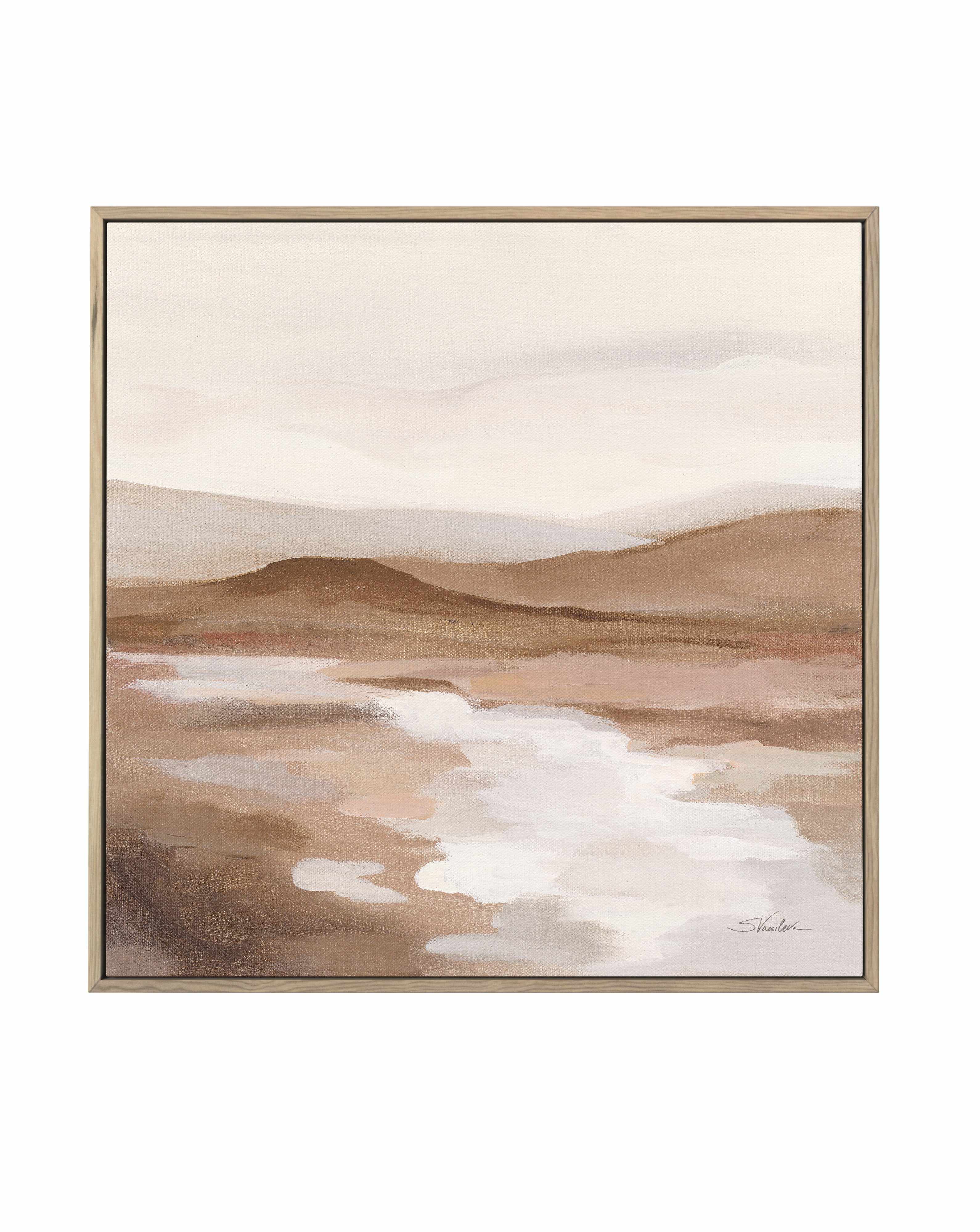 Cinnamon Riverbank II Light | Framed Canvas Art Print