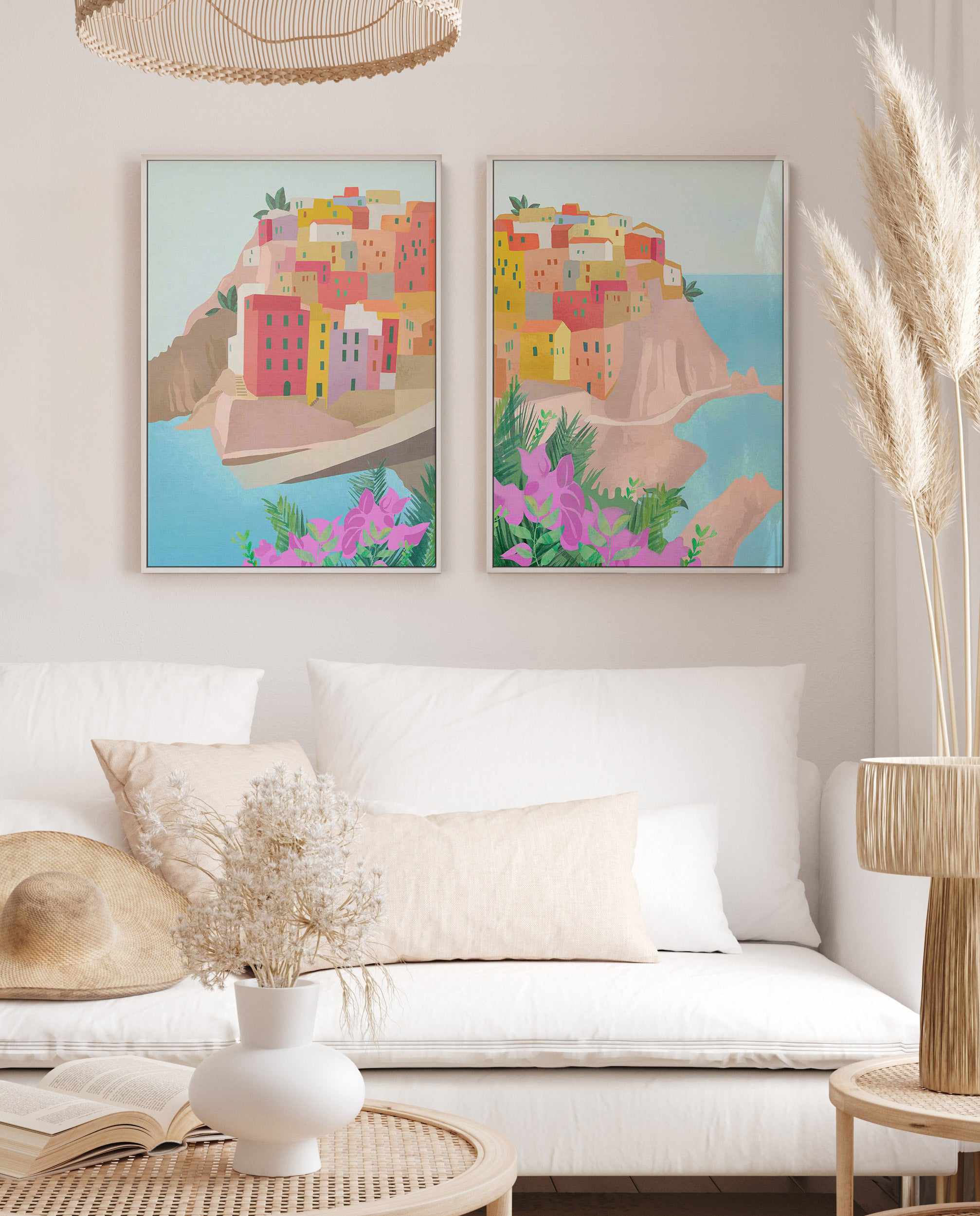 Cinque Terre, Italy II by Petra Lizde | Framed Canvas Art Print