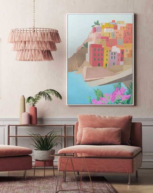 Cinque Terre, Italy I by Petra Lizde | Framed Canvas Art Print