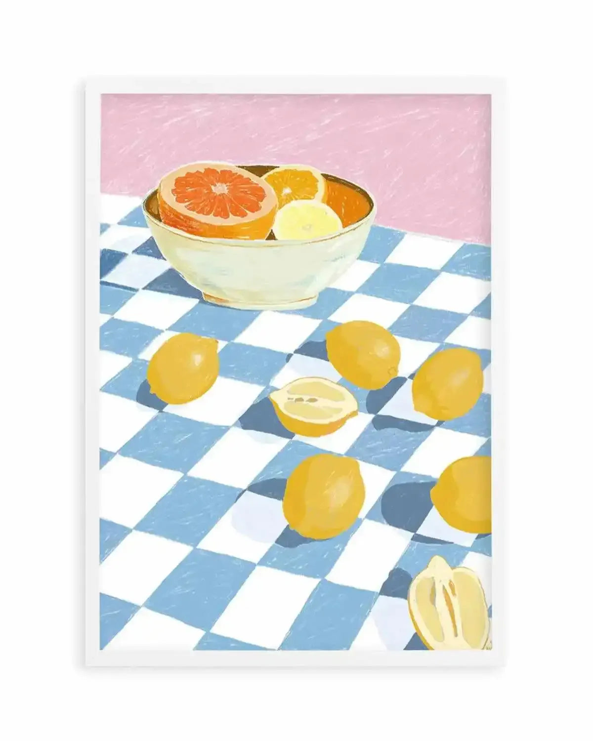 Ciotola Di Limone by Jenny Liz Rome Art Print from Olive et Oriel where you can shop wallpaper and artworks online
