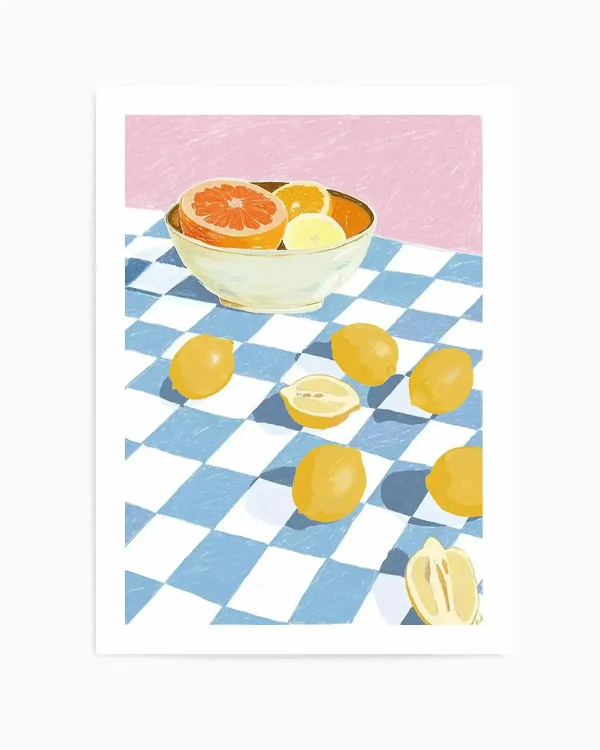 Ciotola Di Limone by Jenny Liz Rome Art Print from Olive et Oriel where you can shop wallpaper and artworks online