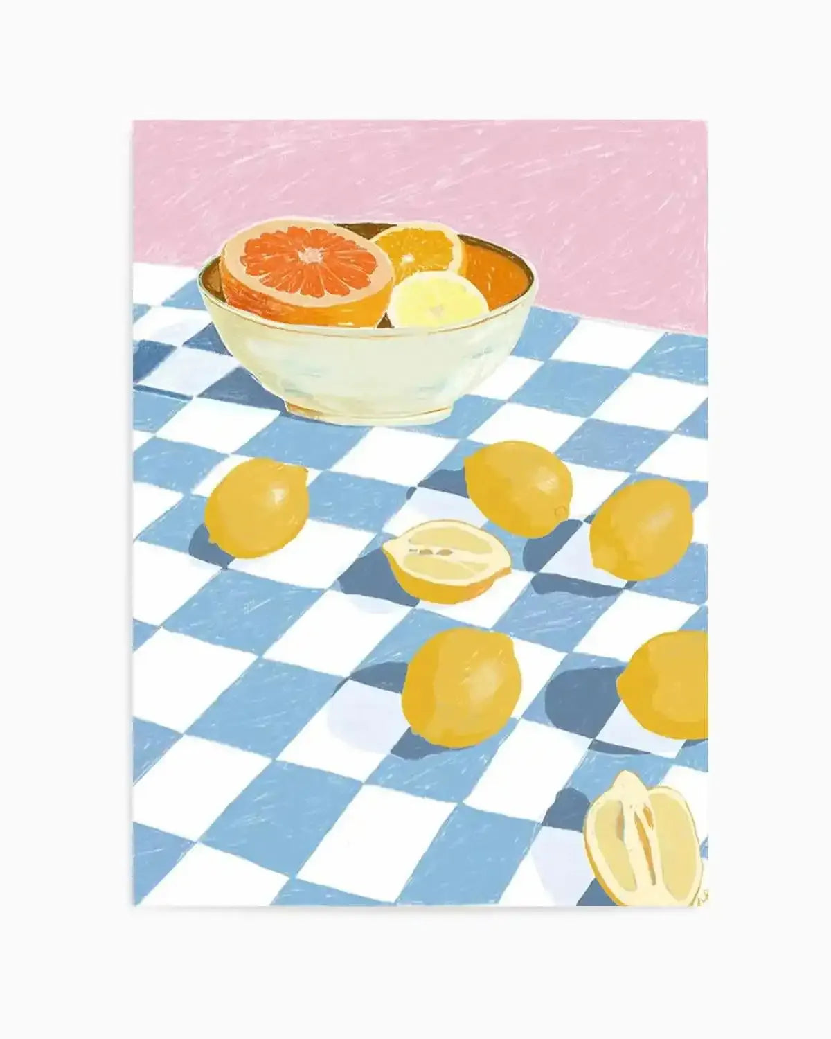 Ciotola Di Limone by Jenny Liz Rome Art Print from Olive et Oriel where you can shop wallpaper and artworks online