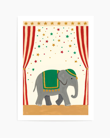Circus Elephant | Art Print