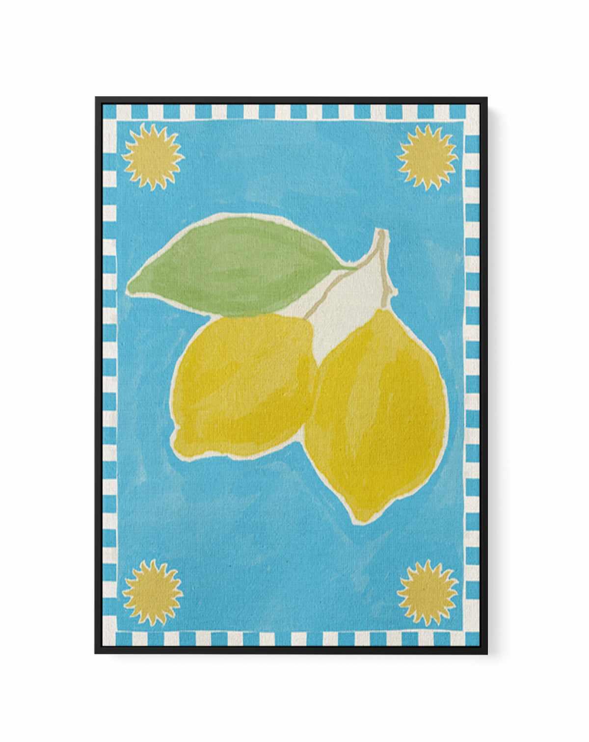 Citrus Delight by Shatha Al Dafai | Framed Canvas Art Print from Olive et Oriel where you can shop wallpaper and artworks online