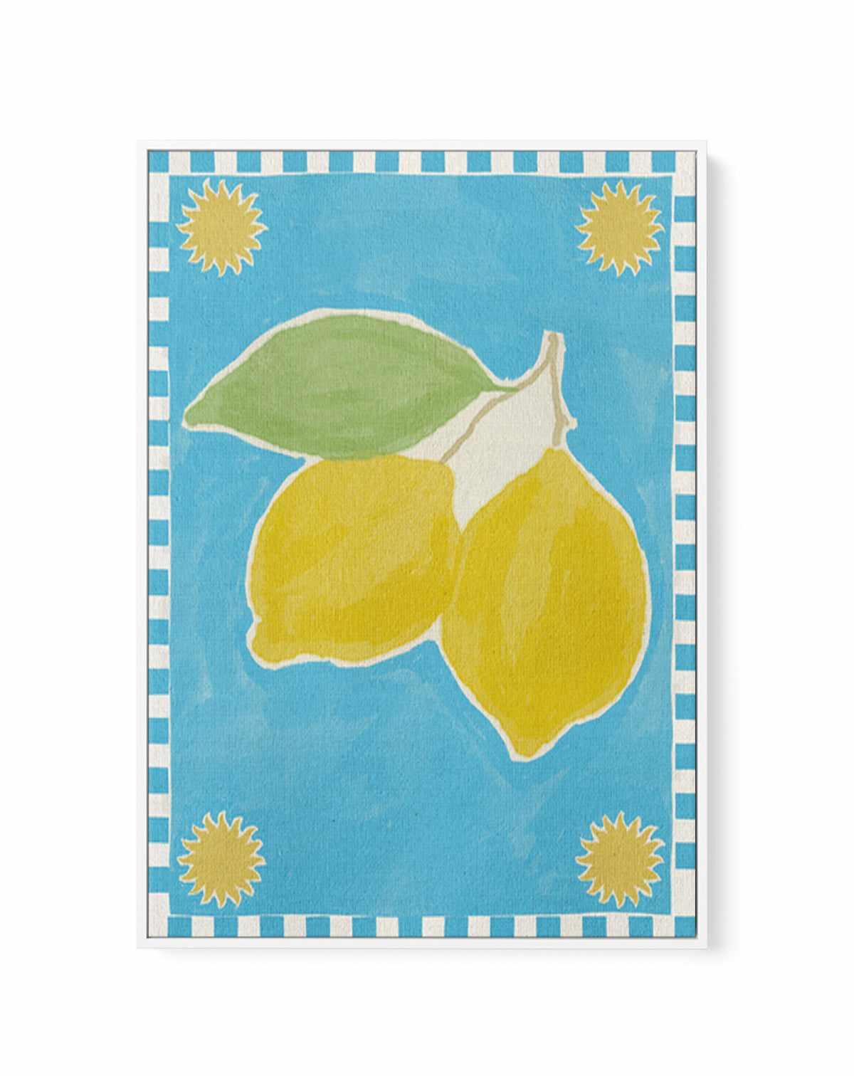 Citrus Delight by Shatha Al Dafai | Framed Canvas Art Print from Olive et Oriel where you can shop wallpaper and artworks online