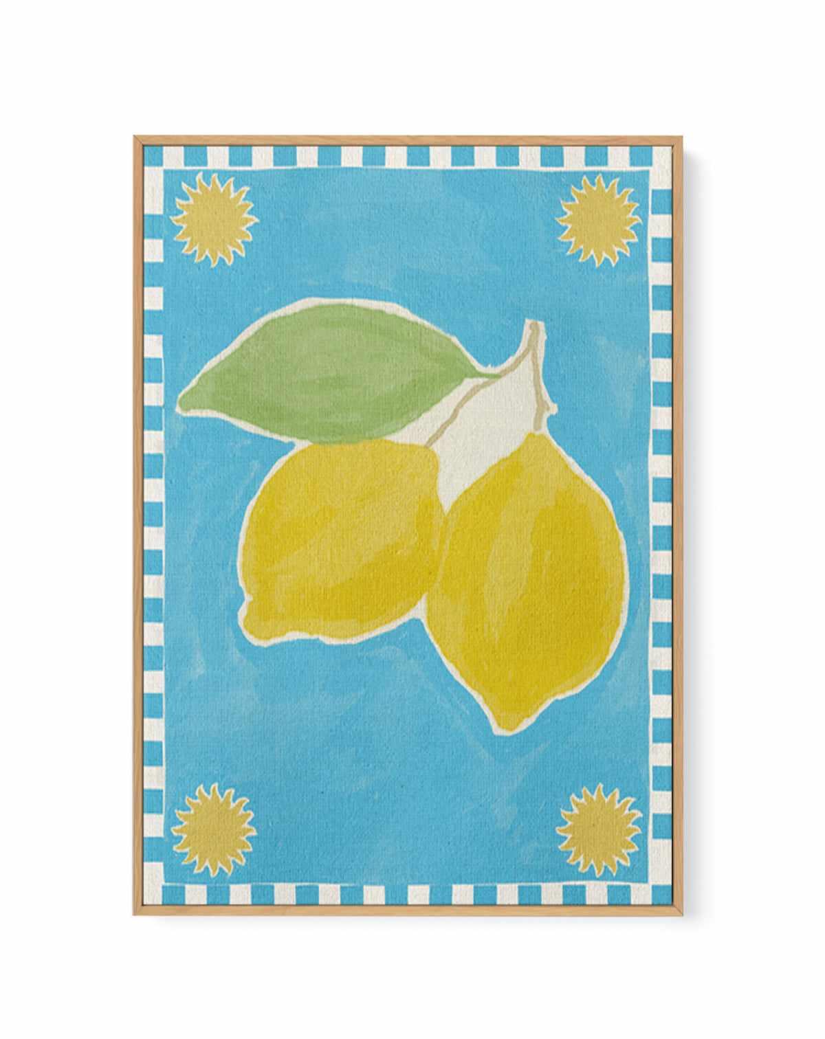 Citrus Delight by Shatha Al Dafai | Framed Canvas Art Print from Olive et Oriel where you can shop wallpaper and artworks online