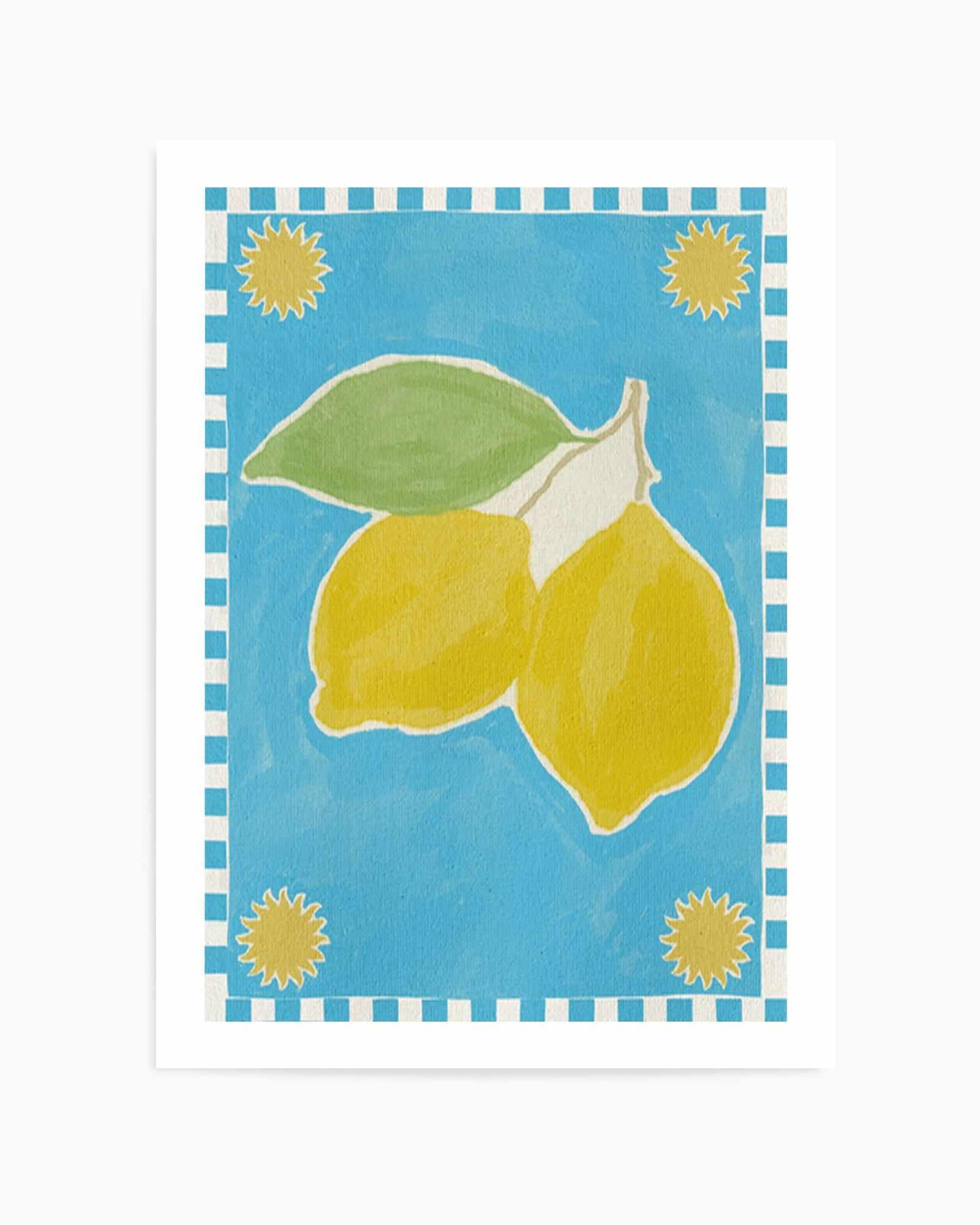 Citrus Delight by Shatha Al Dafai | Art Print from Olive et Oriel where you can shop wallpaper and artworks online