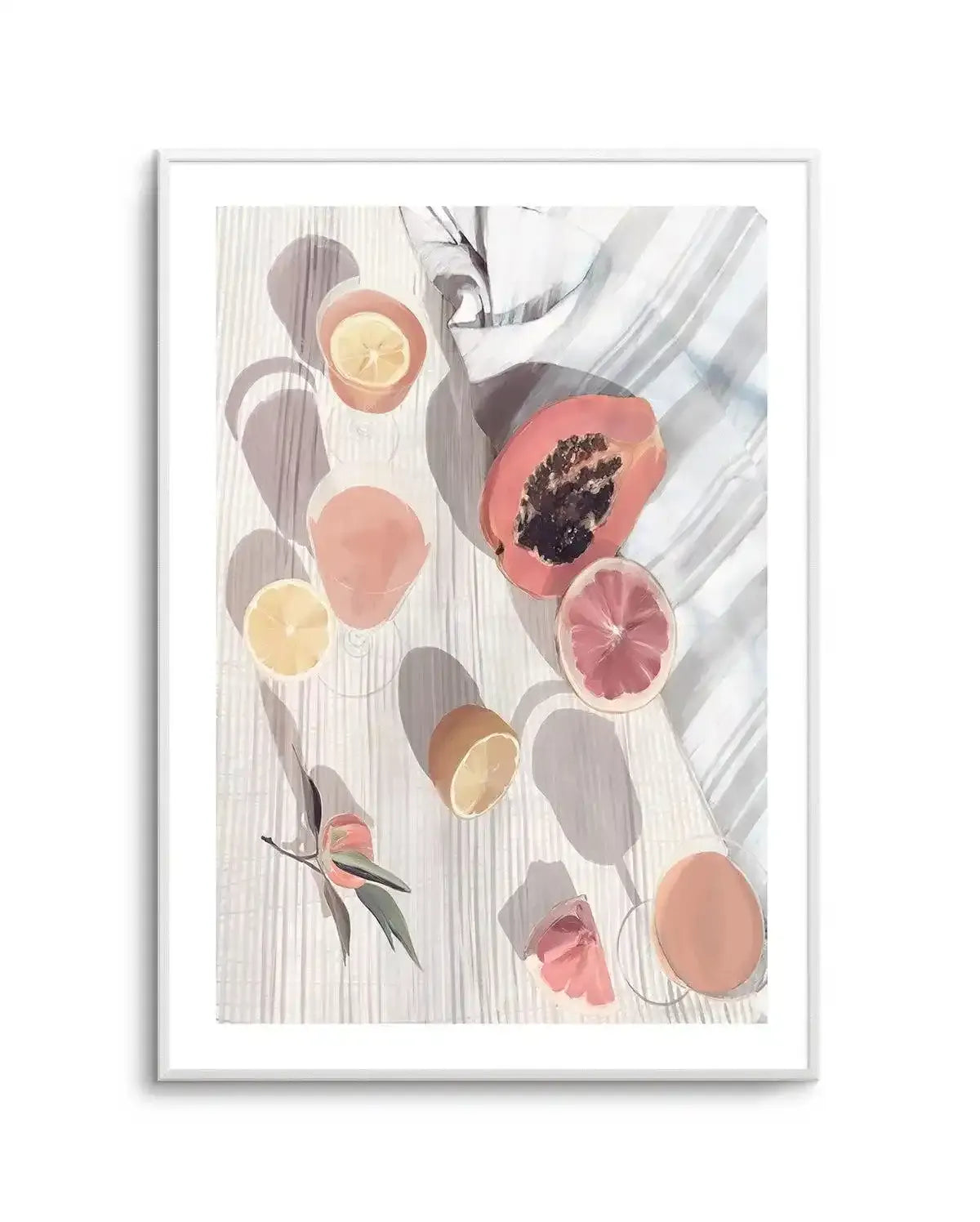 Citrus Still Life Art Print-PRINT-Olive et Oriel-Olive et Oriel-Buy-Australian-Art-Prints-Online-with-Olive-et-Oriel-Your-Artwork-Specialists-Austrailia-Decorate-With-Coastal-Photo-Wall-Art-Prints-From-Our-Beach-House-Artwork-Collection-Fine-Poster-and-Framed-Artwork