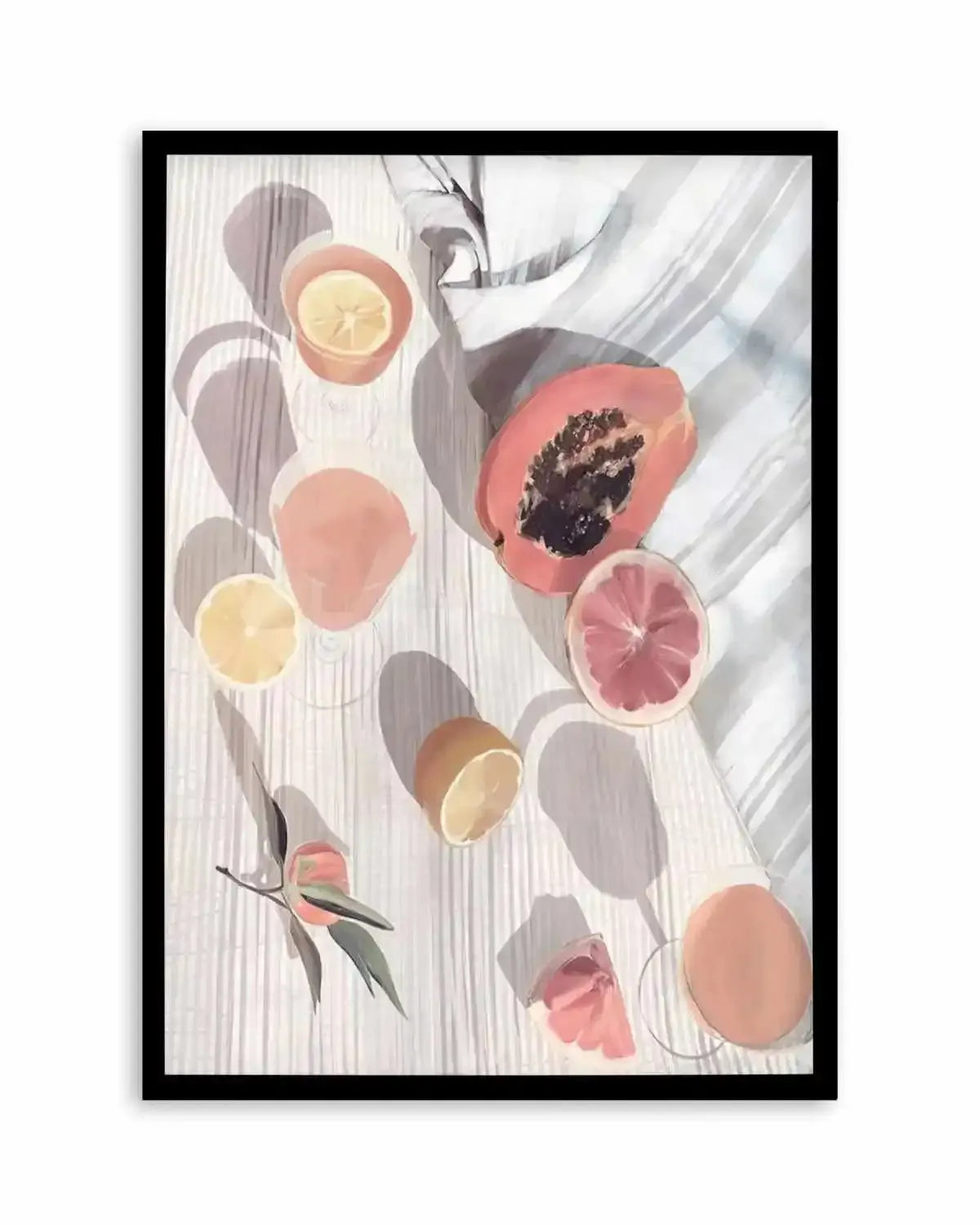 Citrus Still Life Art Print from Olive et Oriel where you can shop wallpaper and artworks online