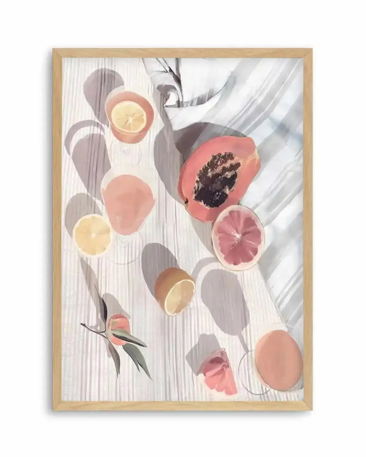 Citrus Still Life Art Print from Olive et Oriel where you can shop wallpaper and artworks online