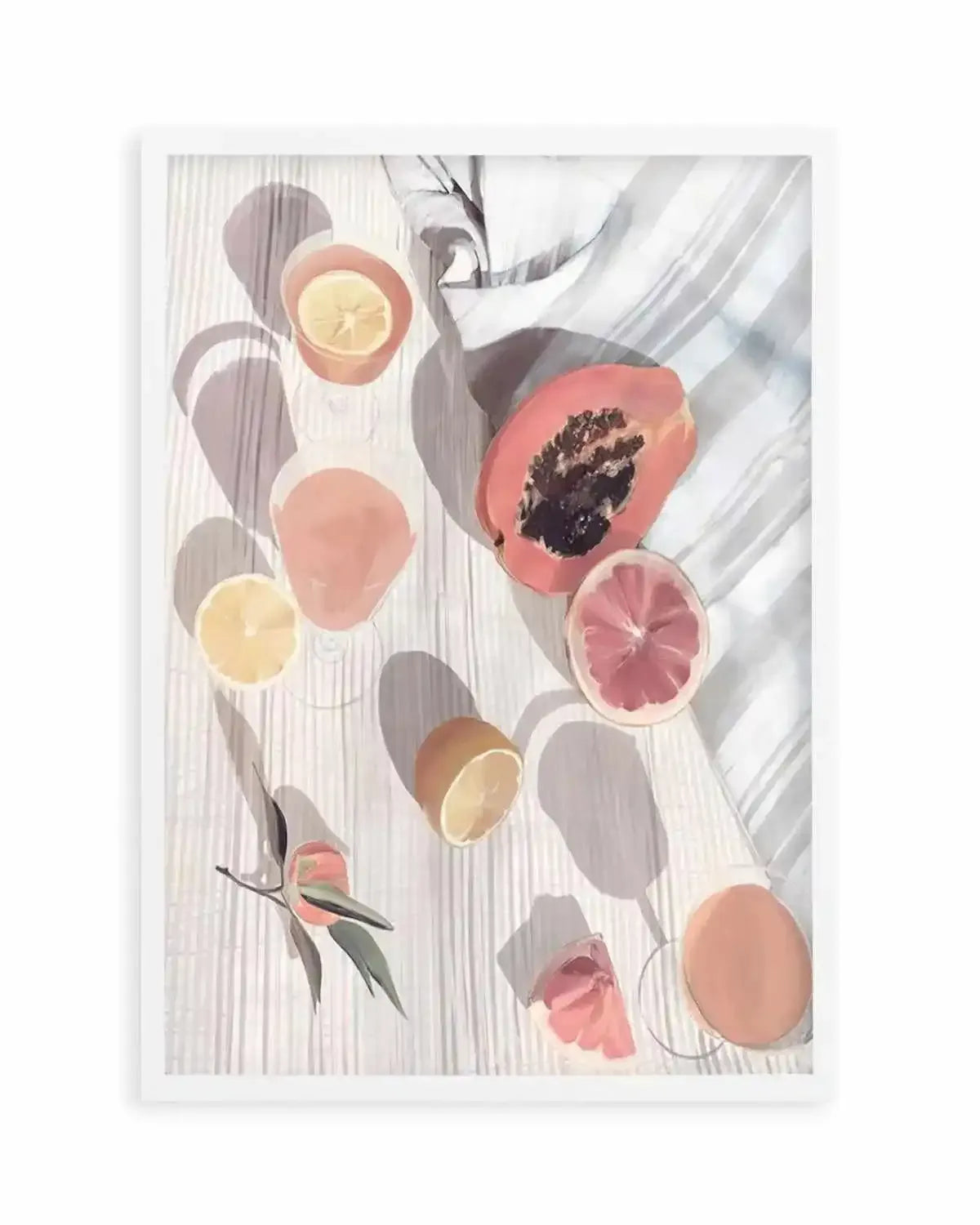 Citrus Still Life Art Print from Olive et Oriel where you can shop wallpaper and artworks online