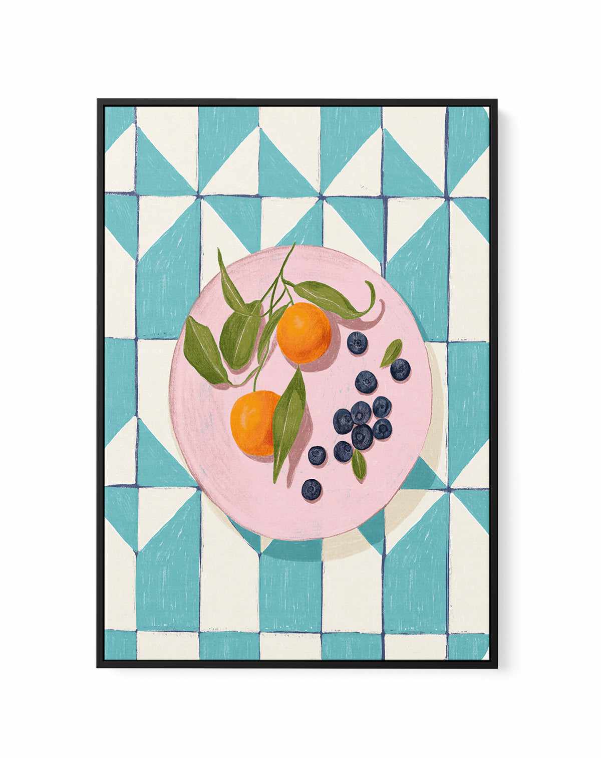 Citrus and Berries by Jenny Liz Rome | Framed Canvas Art Print