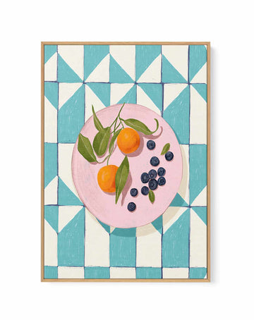 Citrus and Berries by Jenny Liz Rome | Framed Canvas Art Print from Olive et Oriel where you can shop wallpaper and artworks online