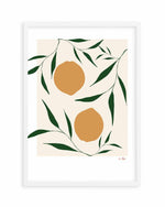 Citrus on Beige by Anna Morner Art Print