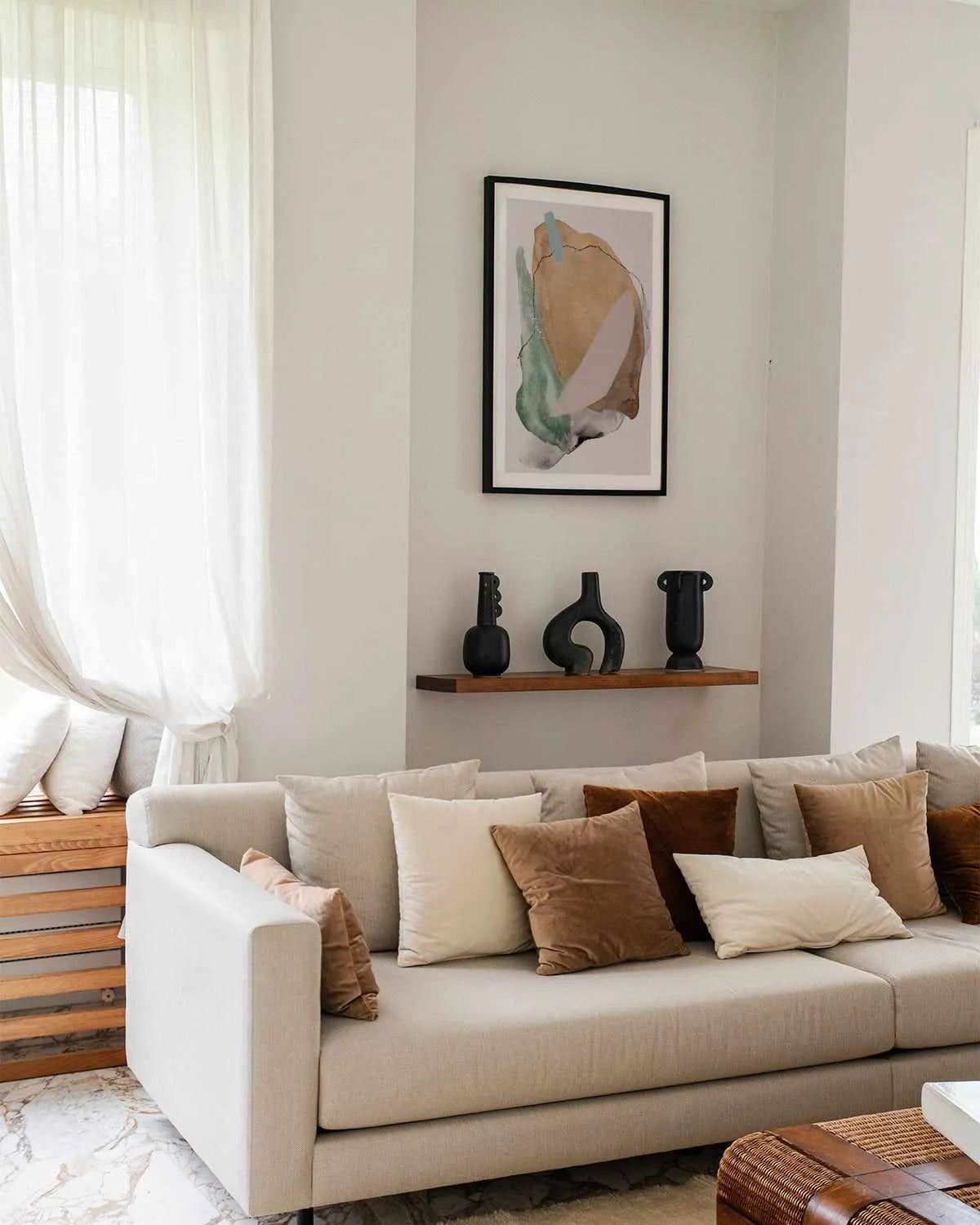 City Beach by Katharina Daneke Art Print from Olive et Oriel where you can shop wallpaper and artworks online