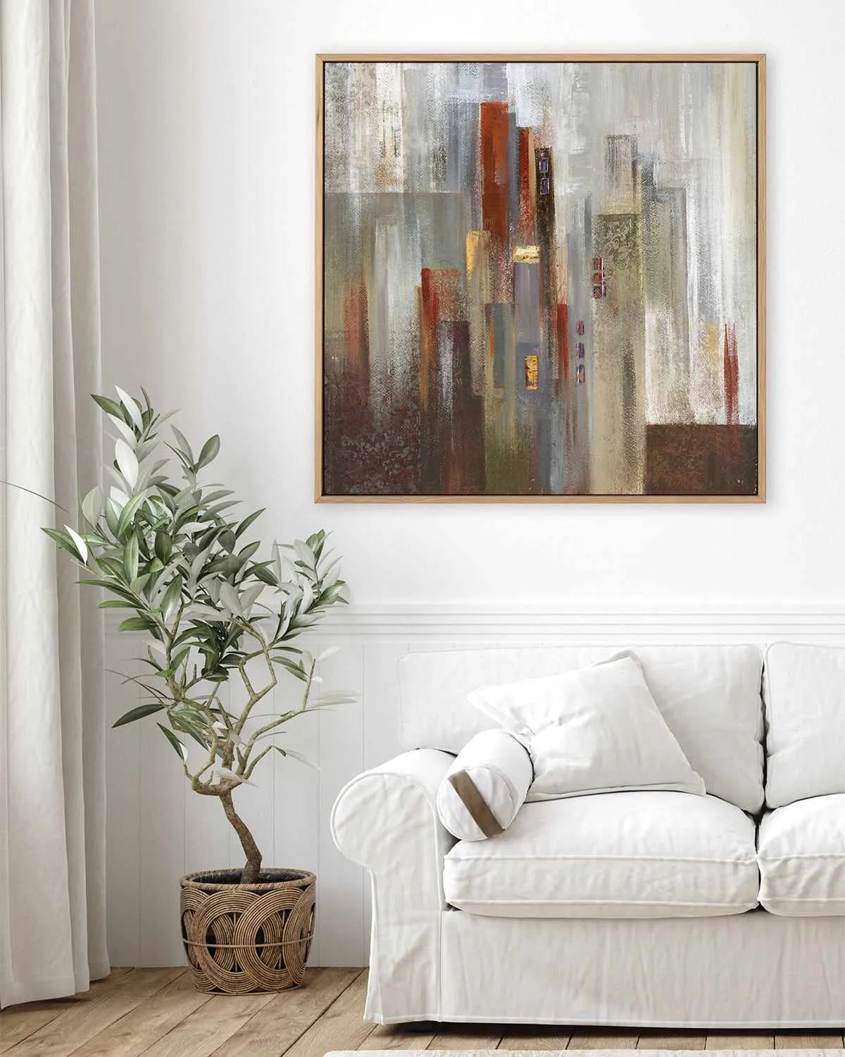 City Horizon | Framed Canvas Art Print from Olive et Oriel where you can shop wallpaper and artworks online
